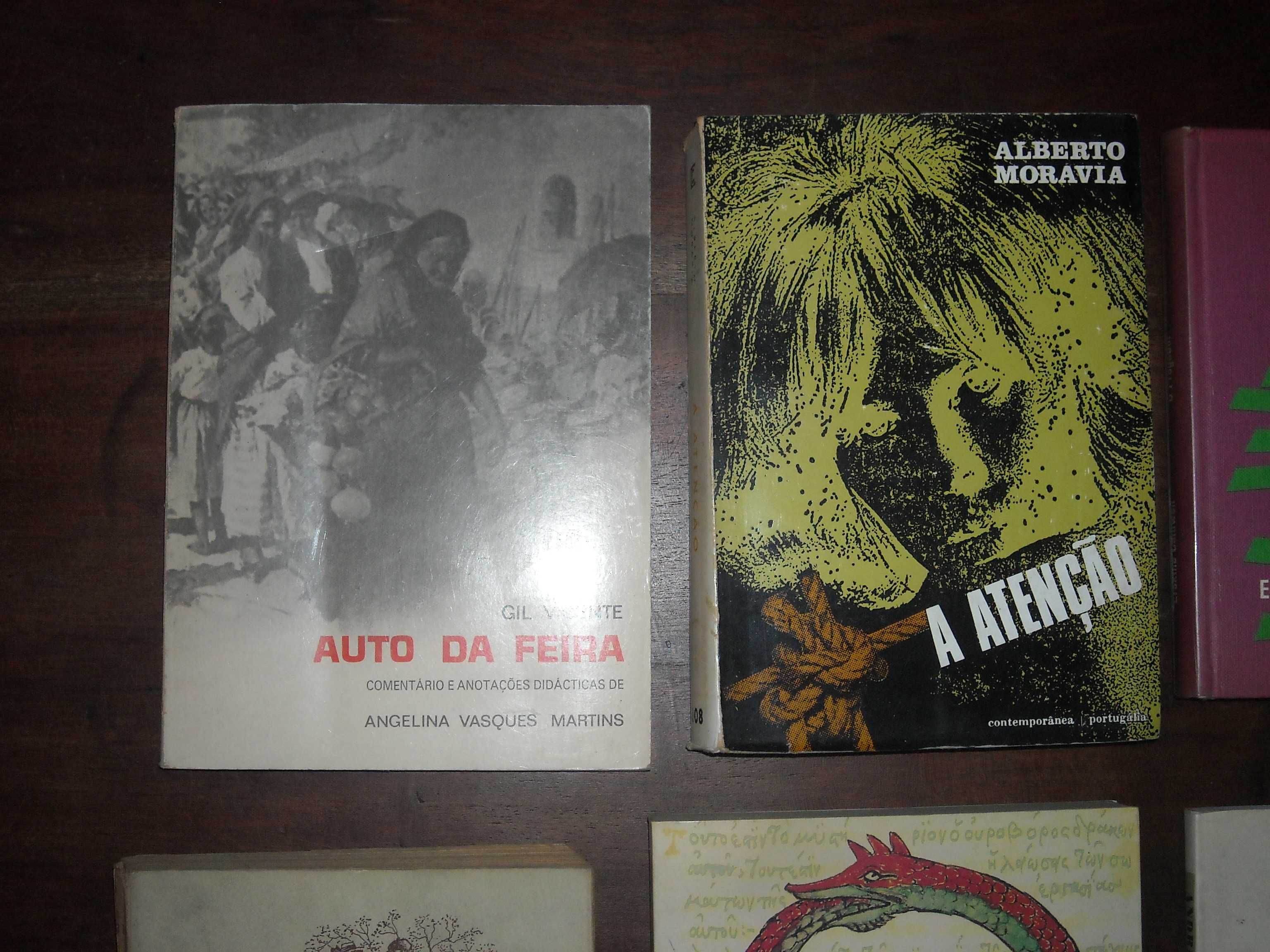 Livros diversos Caldwell, Breton, Gil Vicente, Moravia, Curie, Coelho