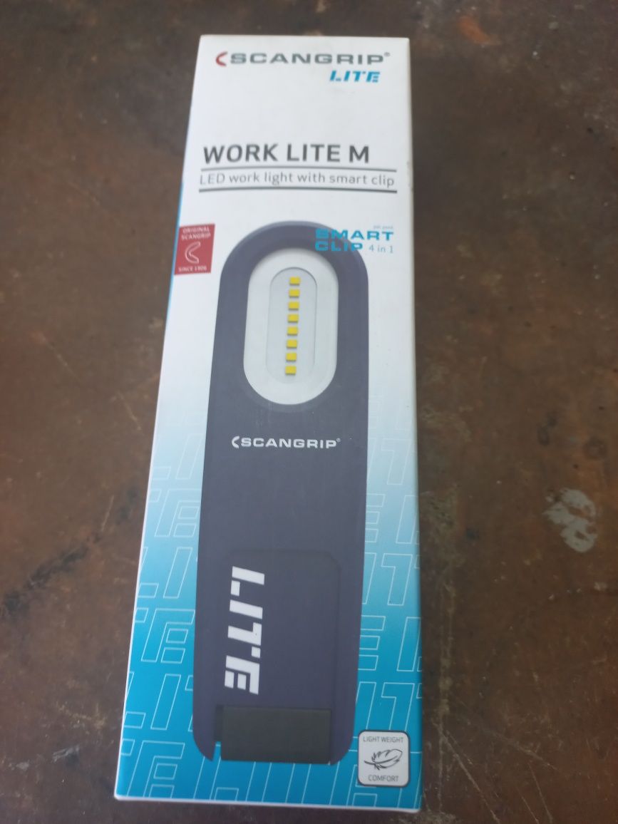 Lanterna de trabalho LED recarregável WORK LITE M – SCANGRIP