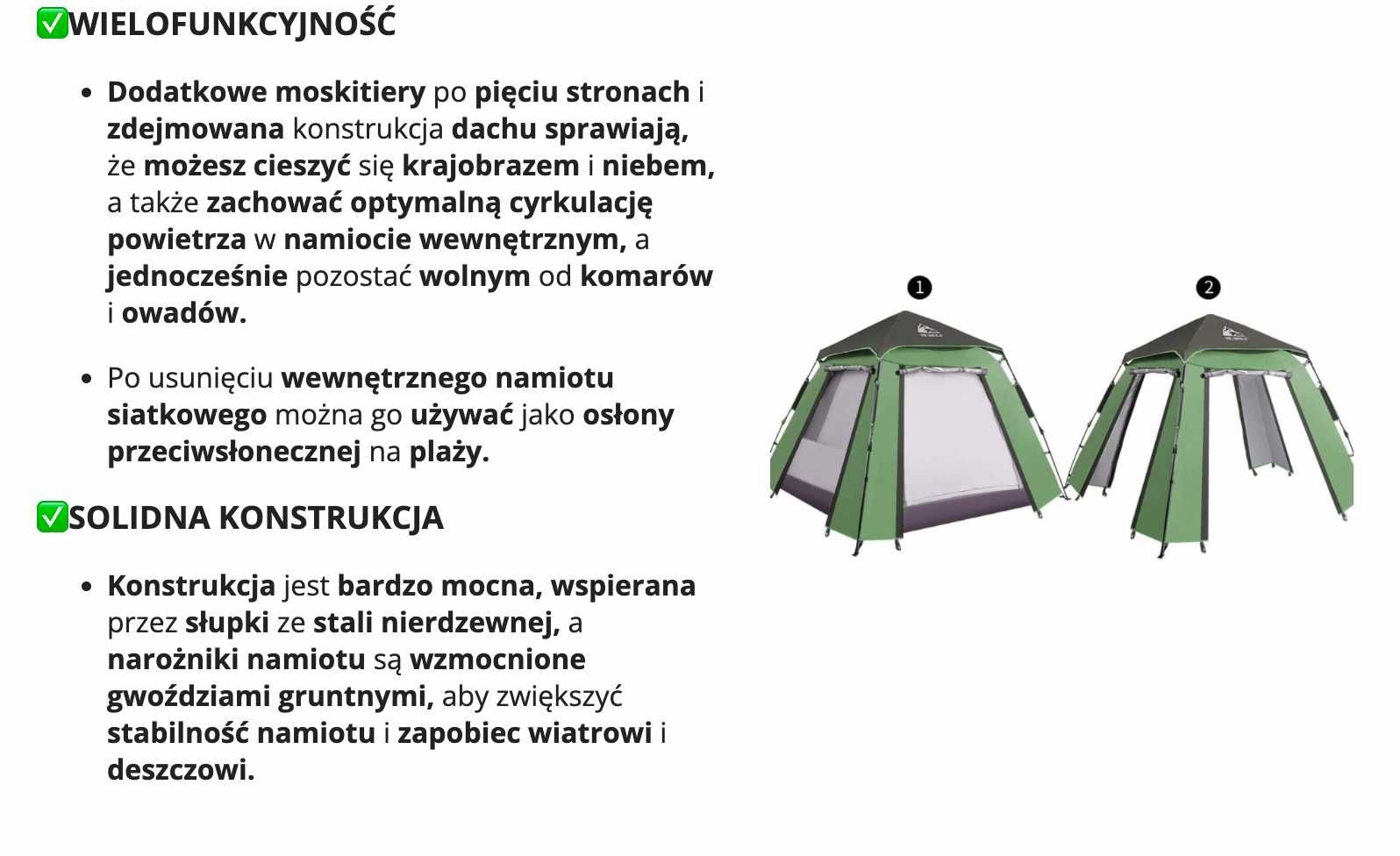 Namiot kopułowy HEWOLF POP-UP wodoodporny - - 2-3 osobowy