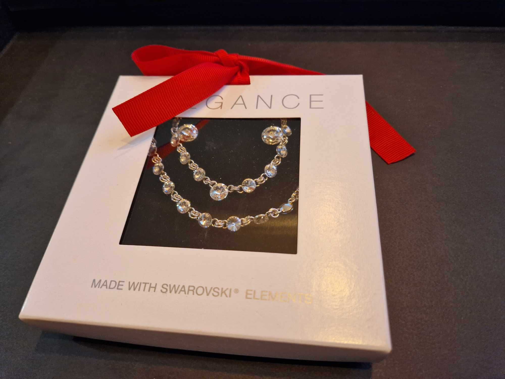 Nowy zestaw biżuterii ze srebra z kryształami Swarovski