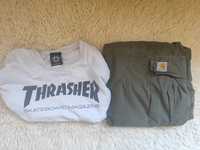 Trasher t-shirt, vintage Carhartt cargo