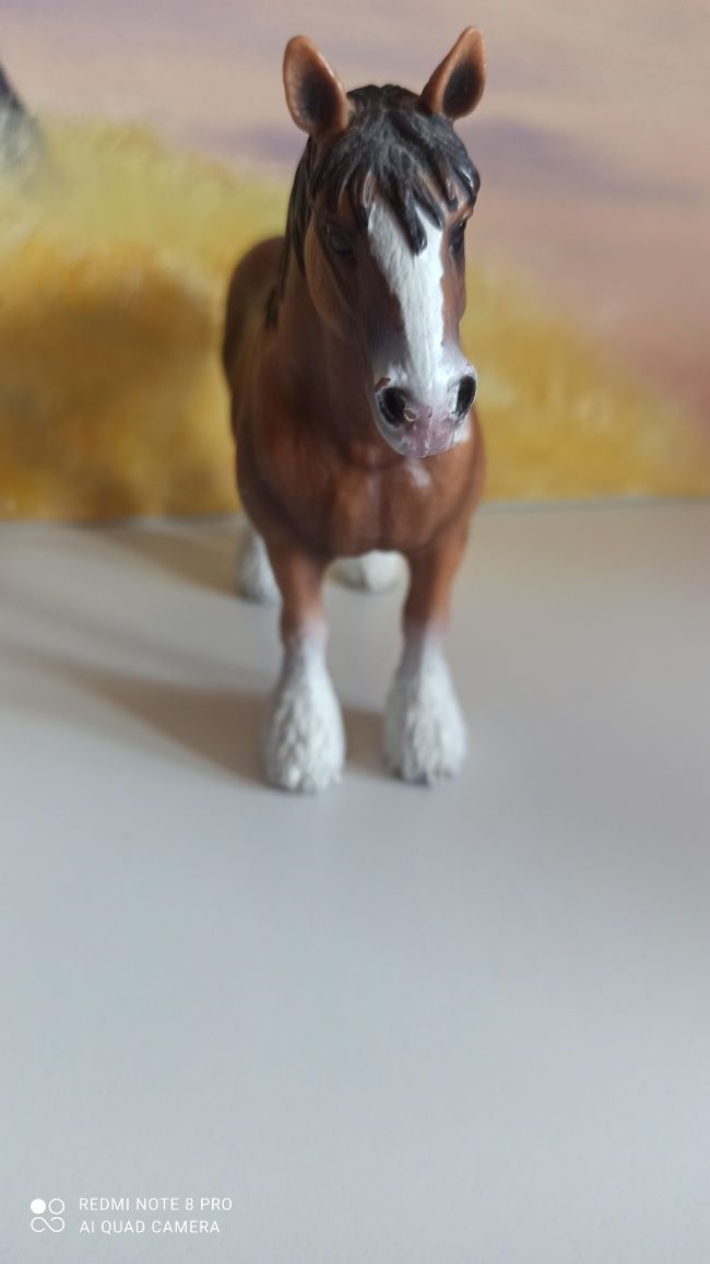 Koń schleich, shire 2009, model wycofany, unikat, rarytas
