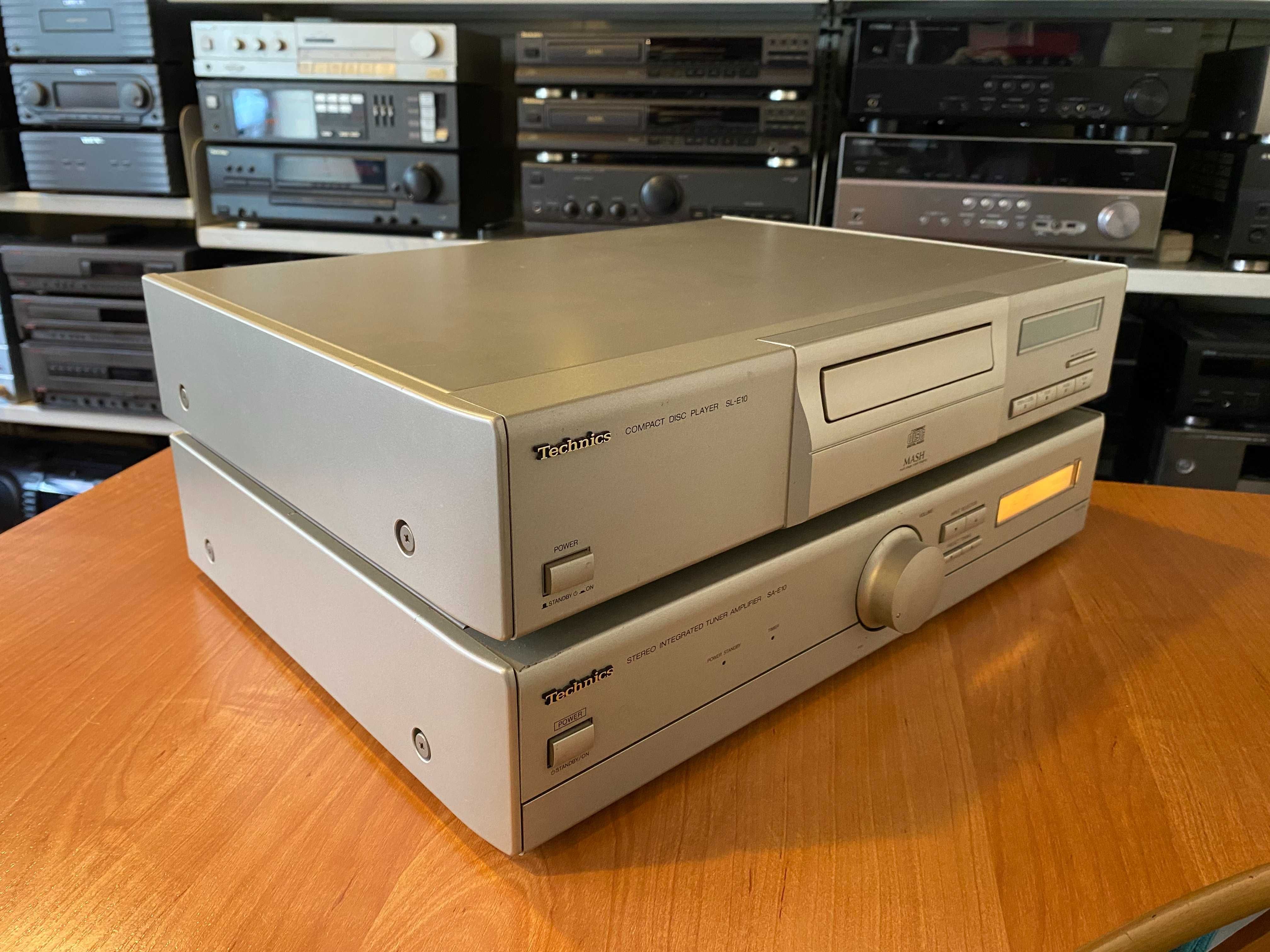 Wieża Technics SA-E10 + SL-E10 (Amplituner i odtwarzacz płyt CD) Audio