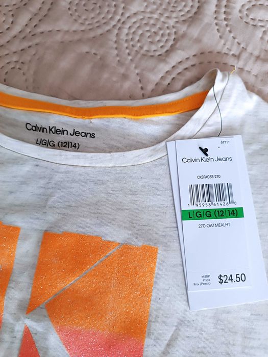 Koszulka Calvin Klein dziewczęca
