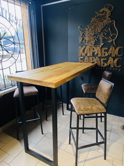 Продам барні меблі Лофт: столи (2шт) та крісла (8шт)