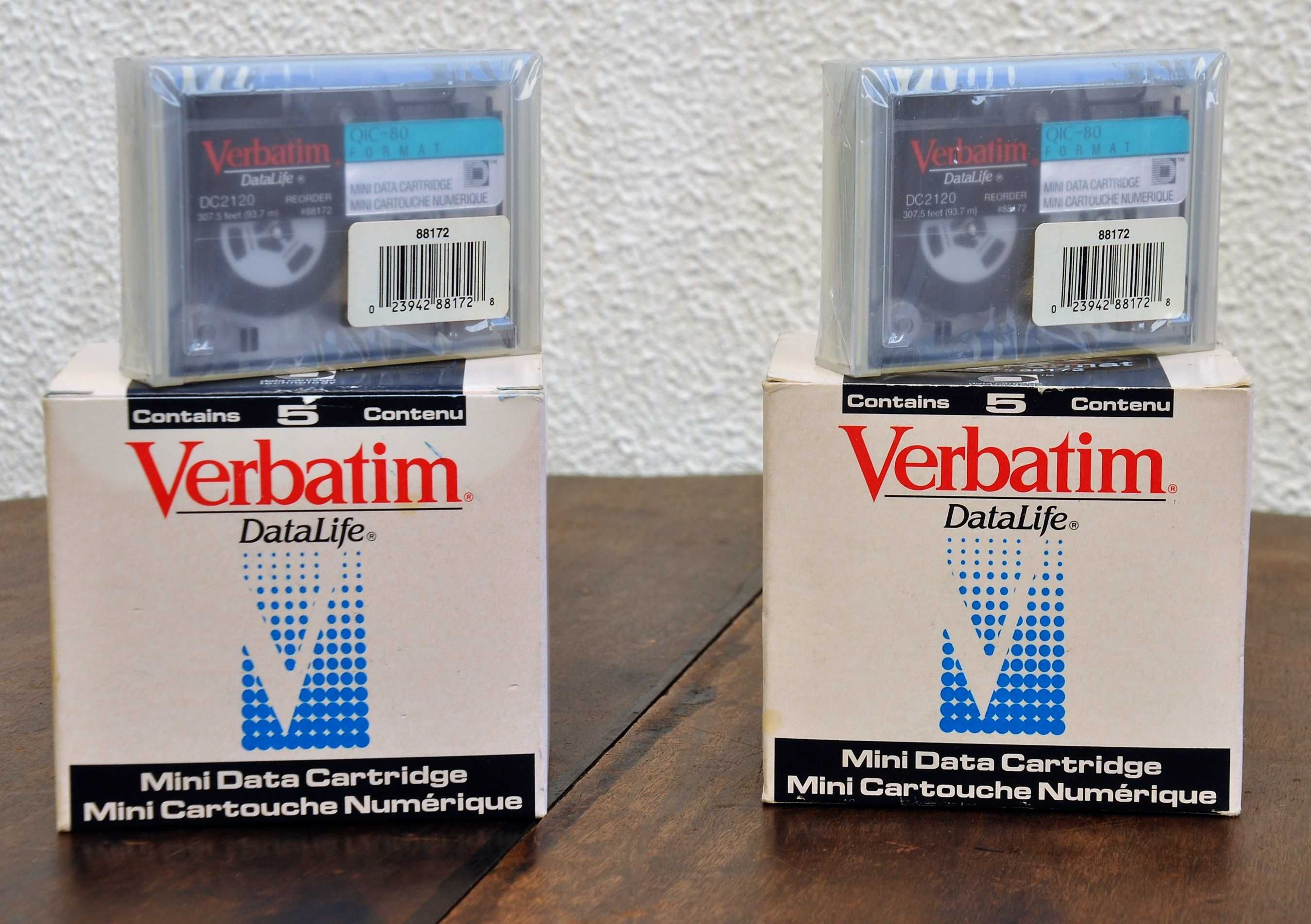 Raras - Verbatim DC2120 QIC-80 Mini Data Cartridges