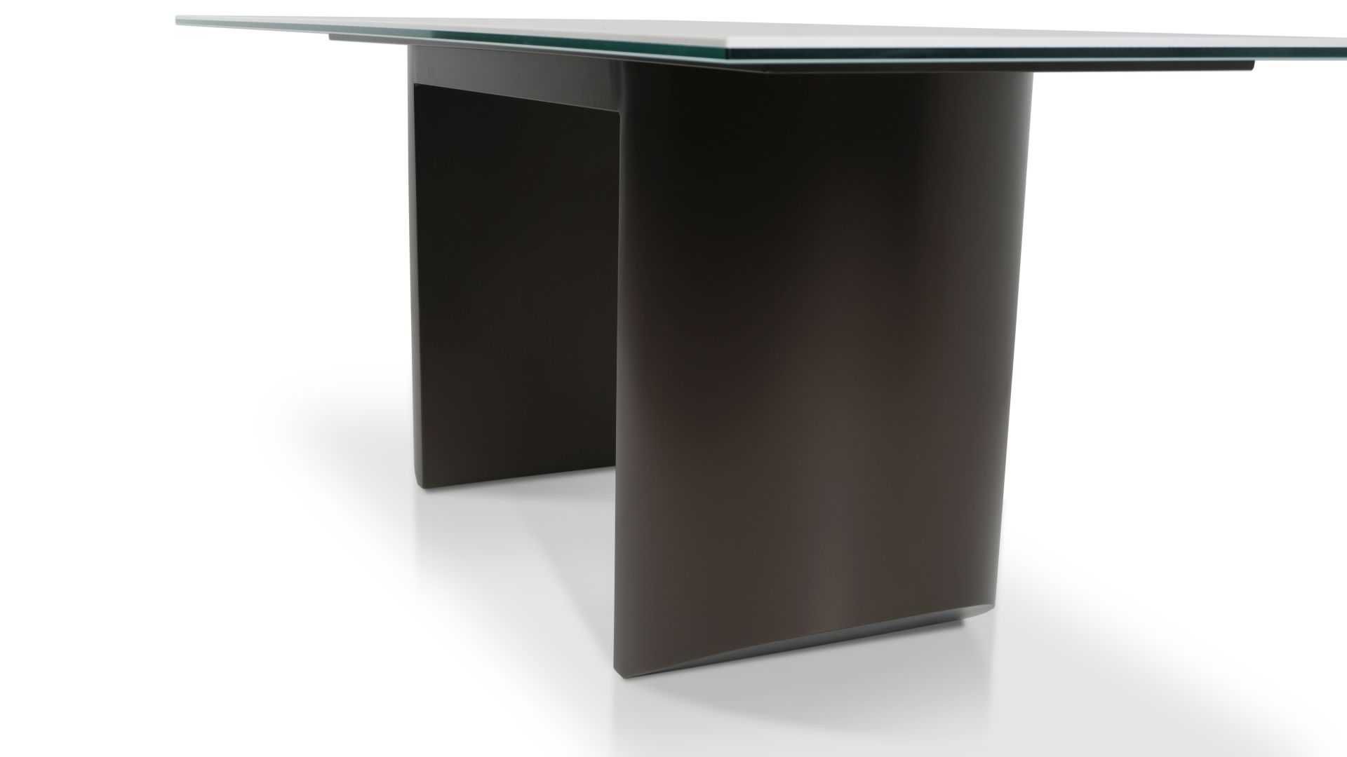 Stół COSIMA blat ze spieku kwarcowego, podstawa brąz 200 cm x 100 cm