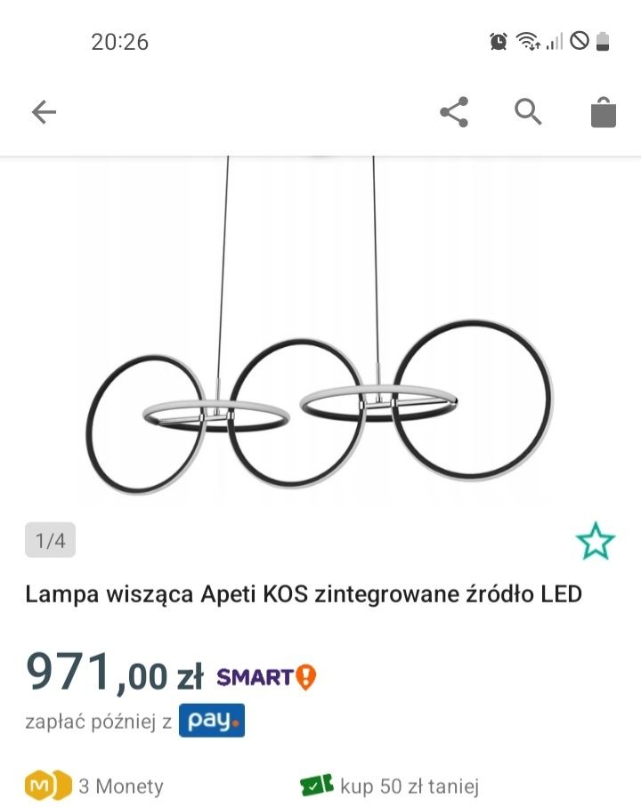 Lampa wisząca do salonu