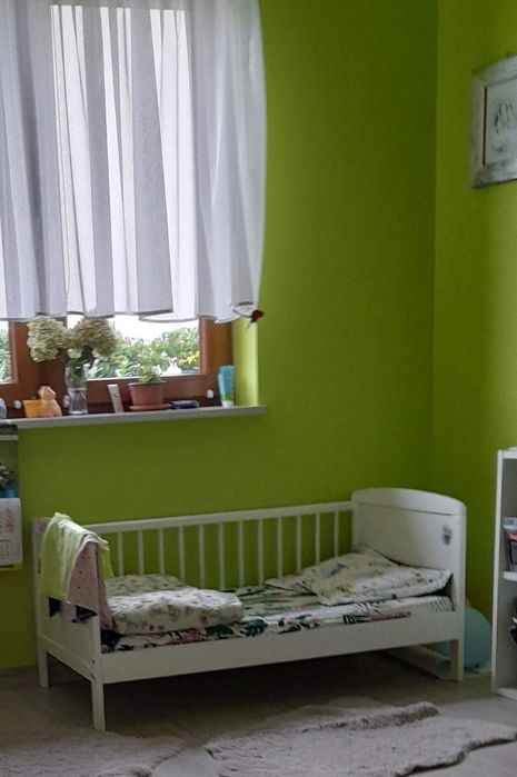 Łóżko z barierka 120x60 i materacem łóżeczko tapczanik