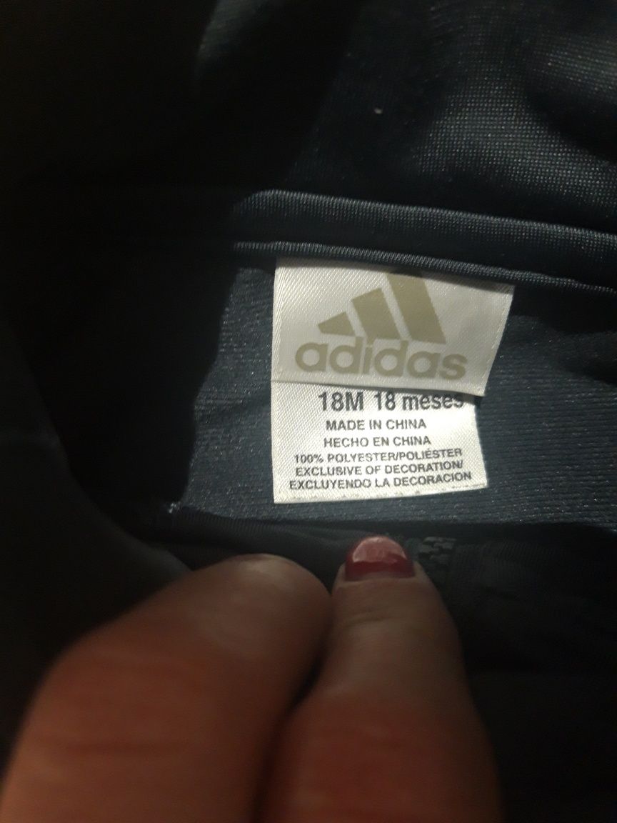 Komplet dres Adidas bluza spodnie 18 msc