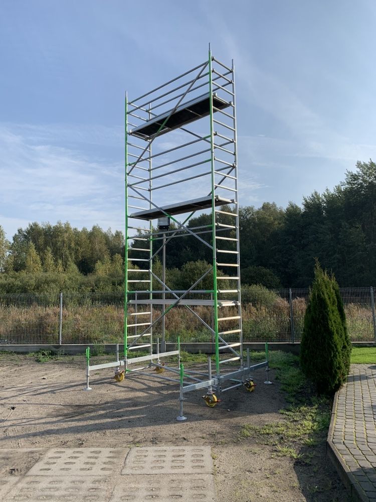 Rusztownie aluminiowe jezdne przejezdne wieża wynajem wypożyczalnia