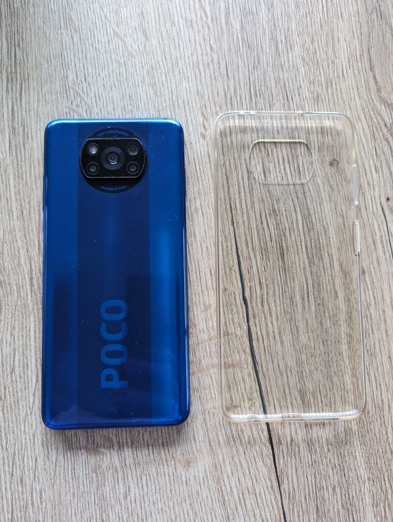 Smartfon Xiomi Poco X3 NFC 6/128 GB STAN BARDZO DOBRY kolor niebieski
