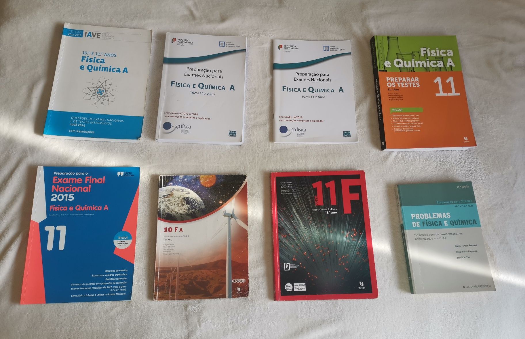 Livros secundário matemática física e química físico-química exame