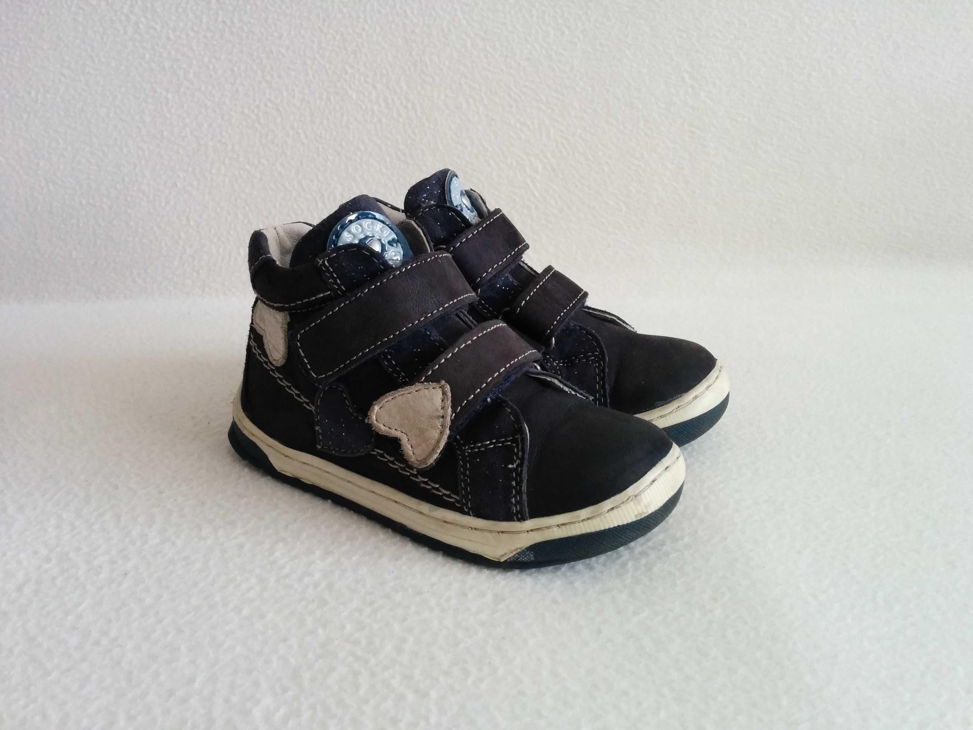LASOCKI wiosenne buty na rzepy ze skóry naturalnej