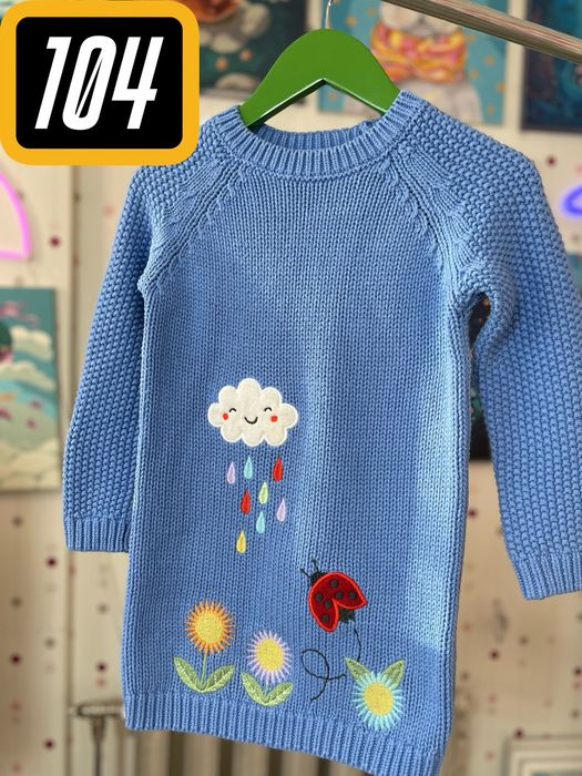 Дитяча в’язана сукня-светр від бренду Next