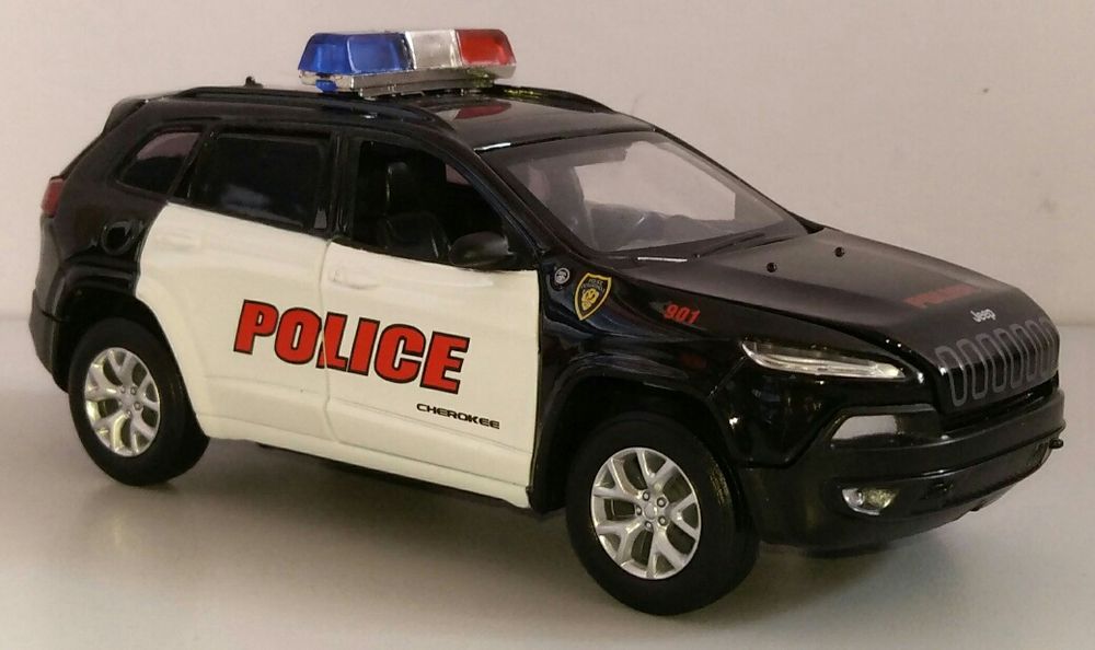 JEEP Cherokee Police модель 1:32 ТМ Автопром Металлическая звук свет