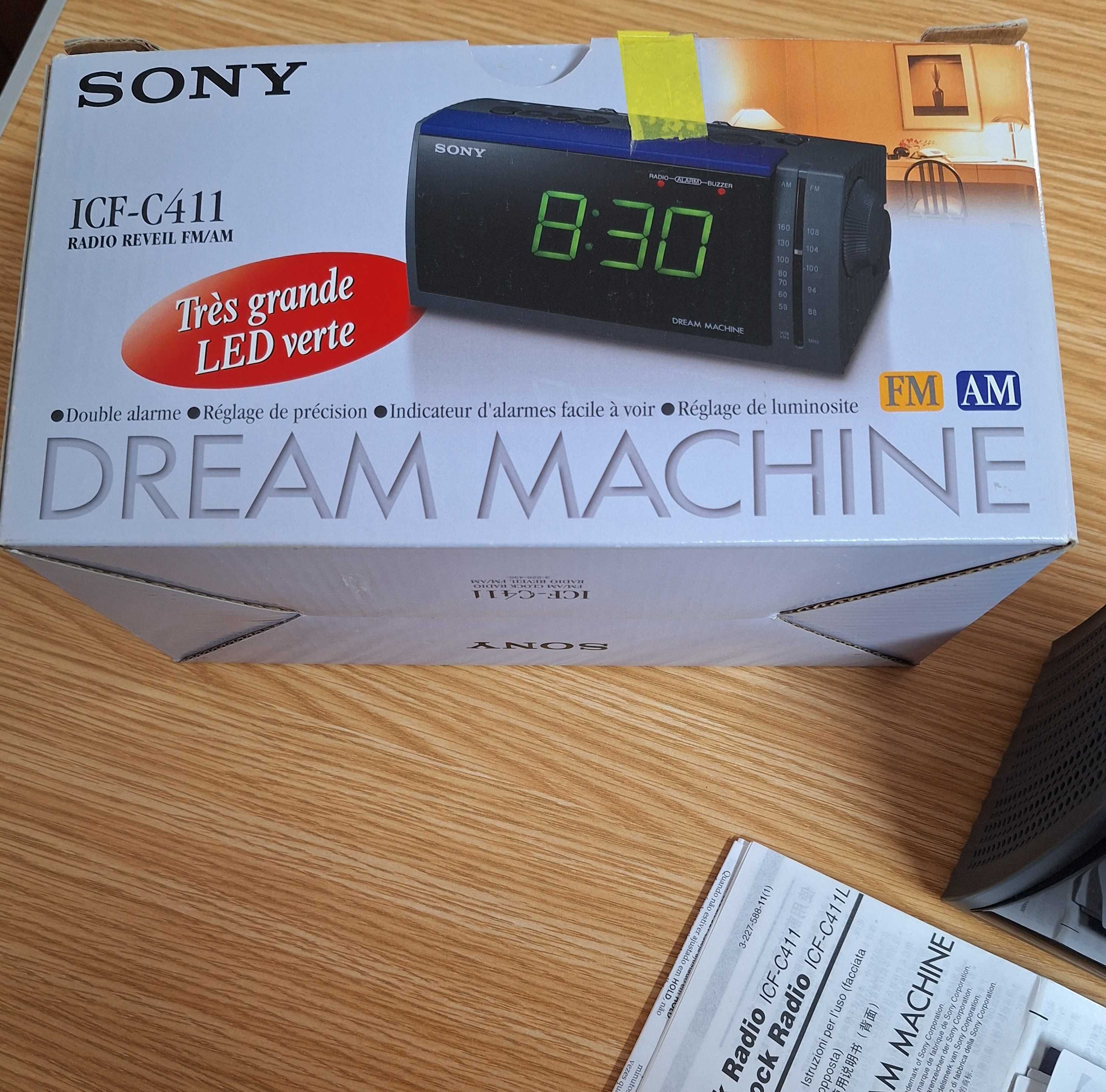 Rádio despertador Sony Dream Machine ICF-C411 - Novo na caixa