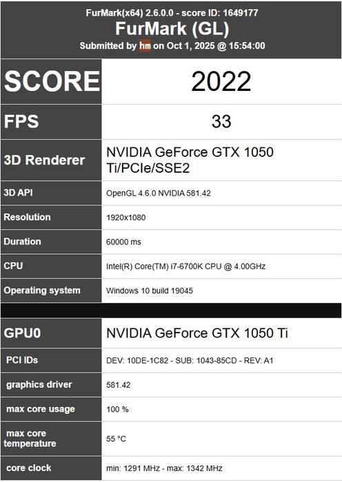 1050-TI 4gb ASUS STRIX