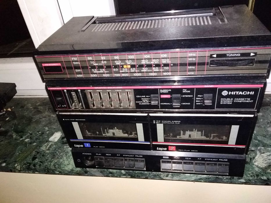 Wieża Sony z głośnikami Cd kaseta radio Sh-Eh560 technics