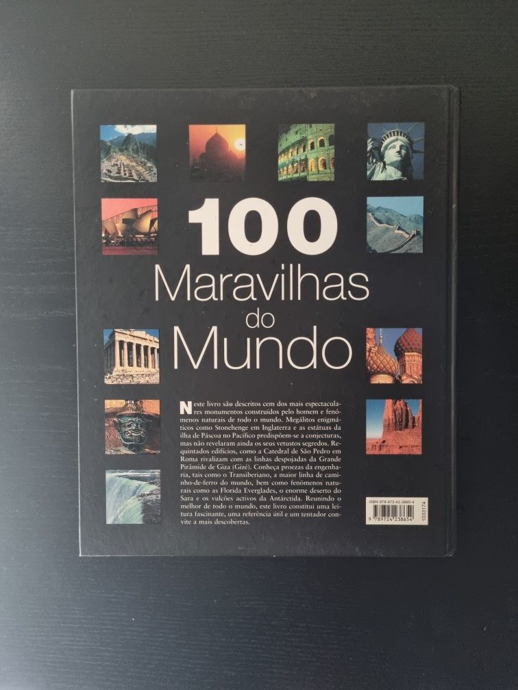 Livro "100 Maravilhas do Mundo"