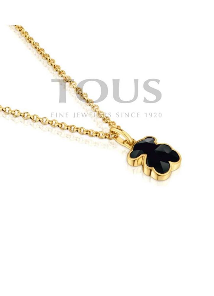 TOUS naszyjnik Icon Color 1cm żółte srebro 925 oryginał