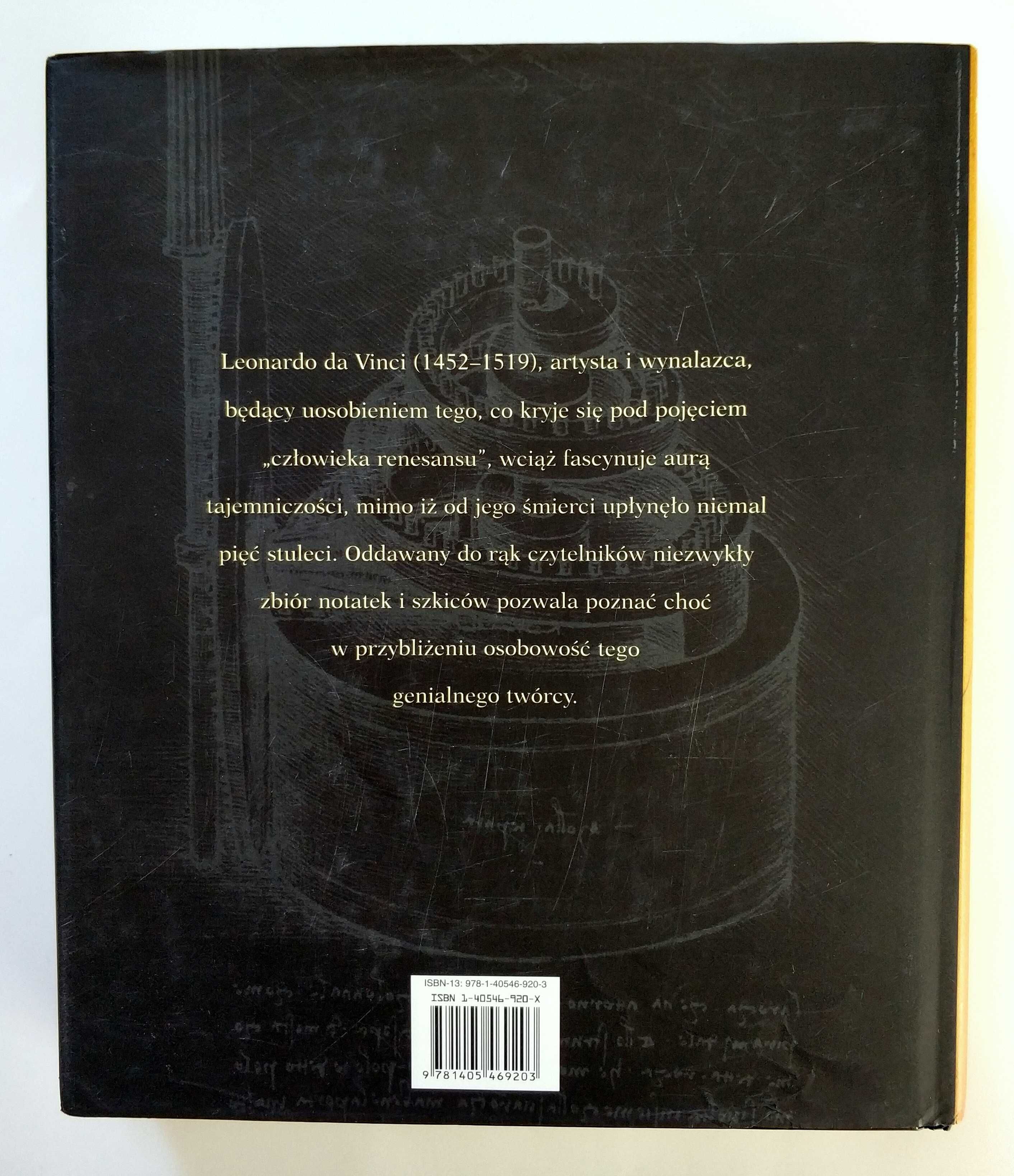 LEONARDO DA VINCI, Szkice i zapiski, Anna Suh, Duży format, UNIKAT!
