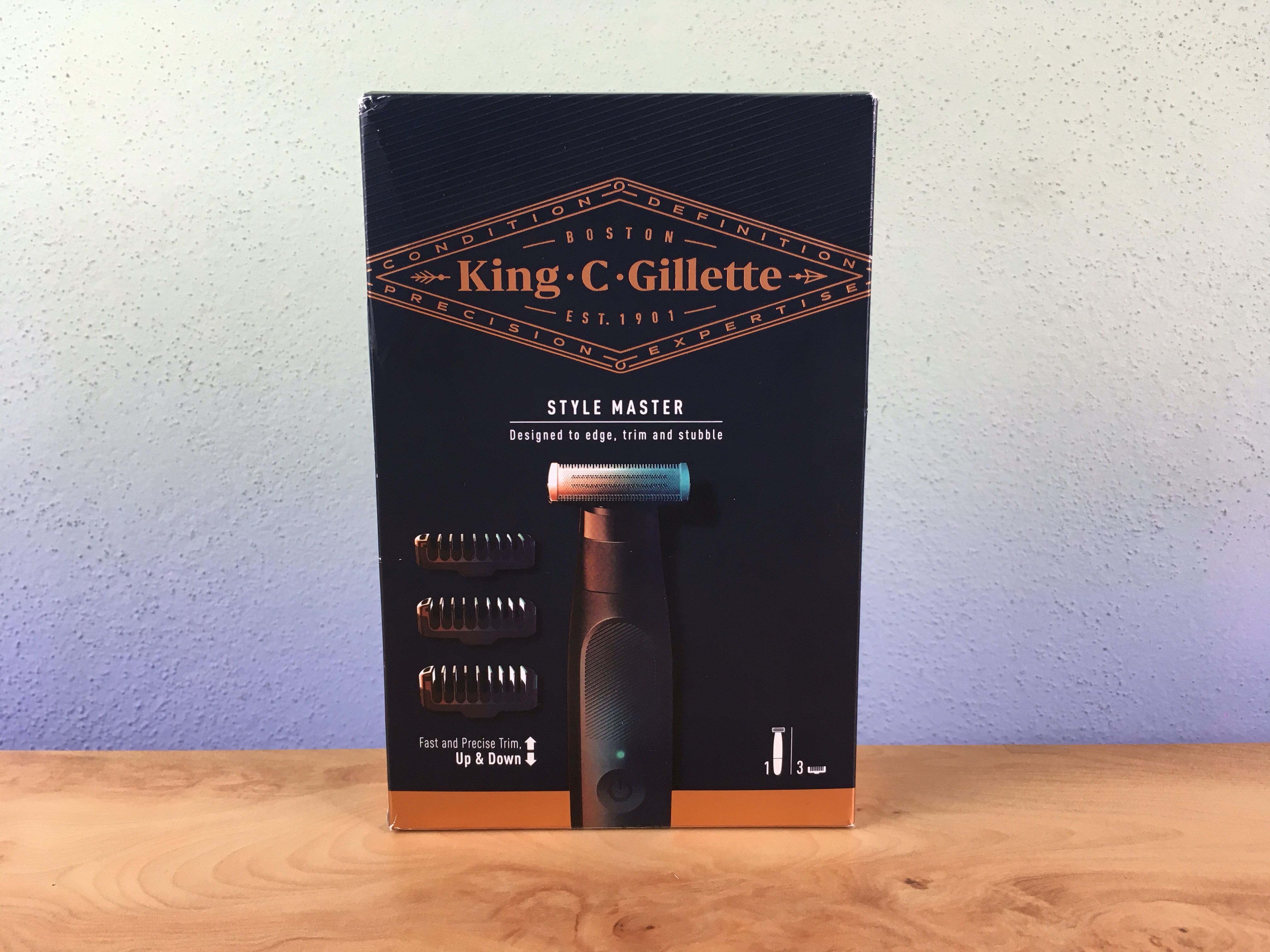 Máquina Barbear King C. Gillette + Lâmina **nova**