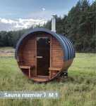 drewniana sauna rozmiar M1
