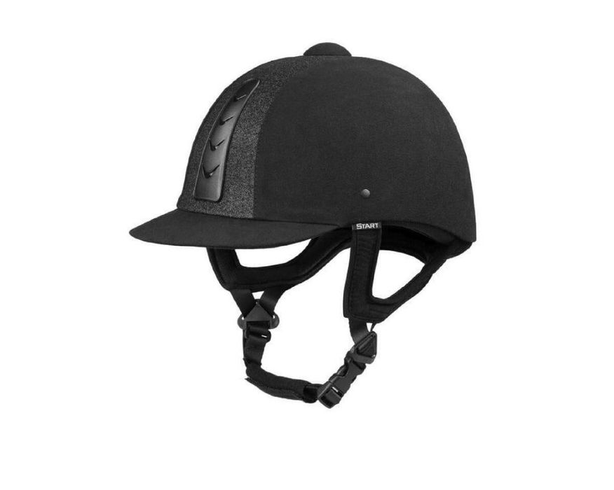 Kask jezdziecki z brokatem + regulacja
