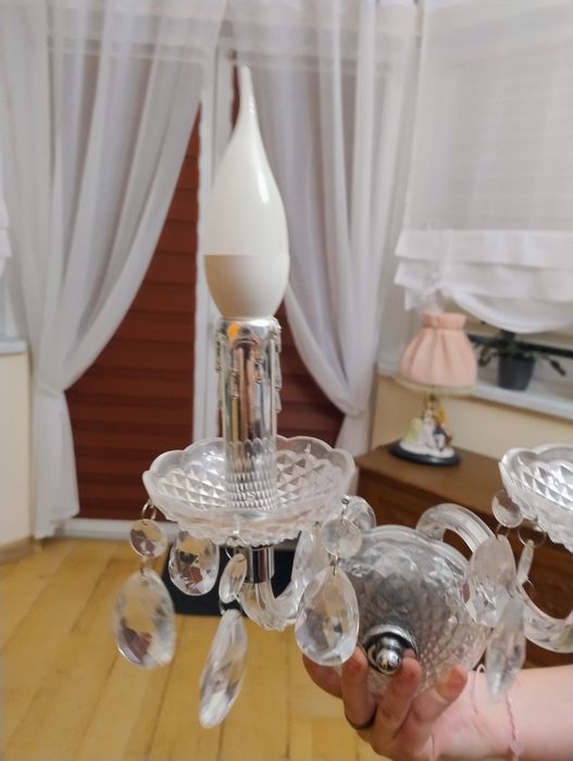 Lampa Kryształowa Kinkiet