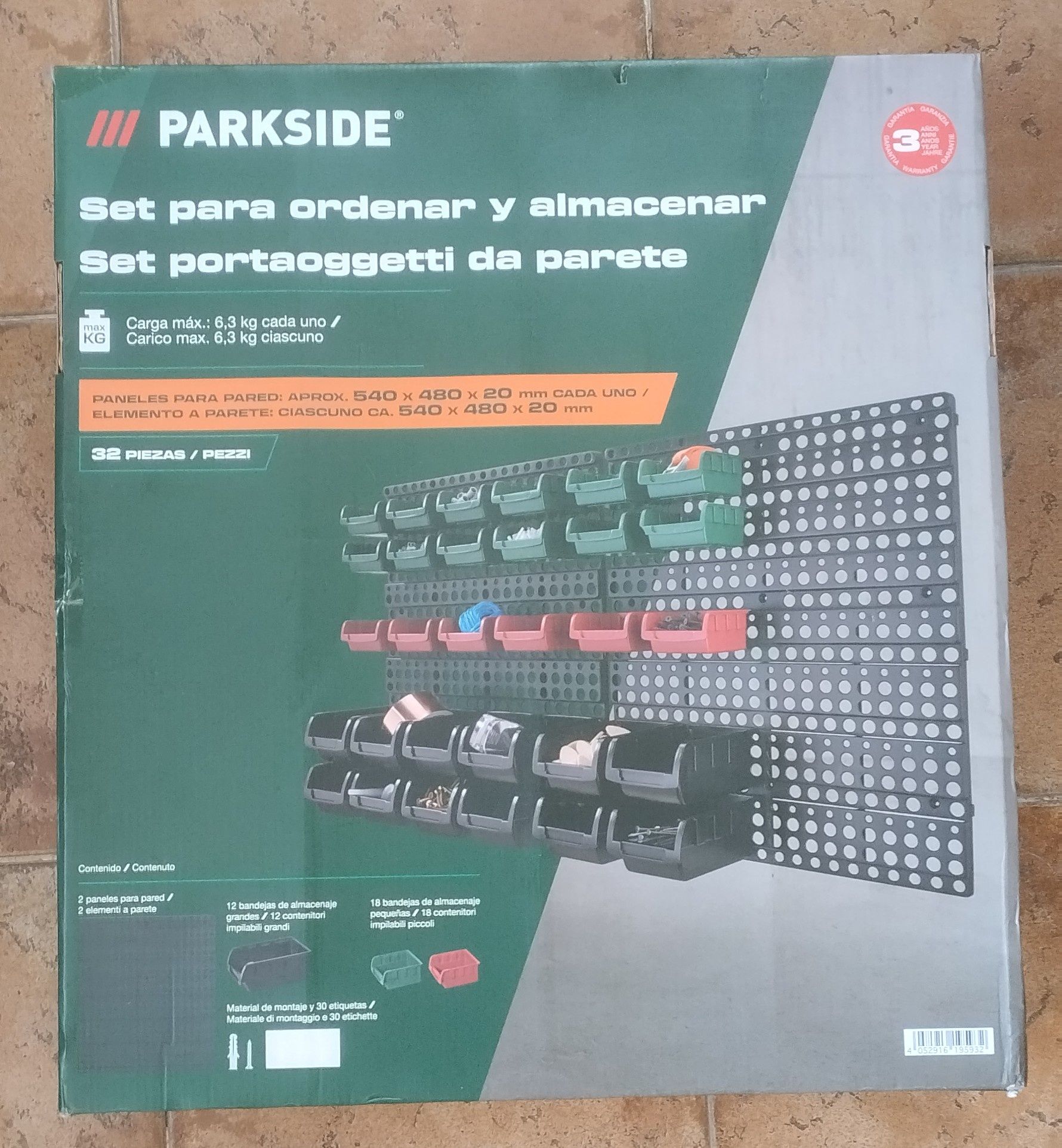 Sistema de arrumação e organização Parkside