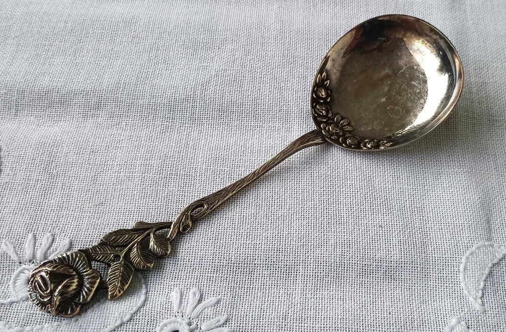 Łyżka posrebrzana Antiko 100 „Róża z Hildesheim”