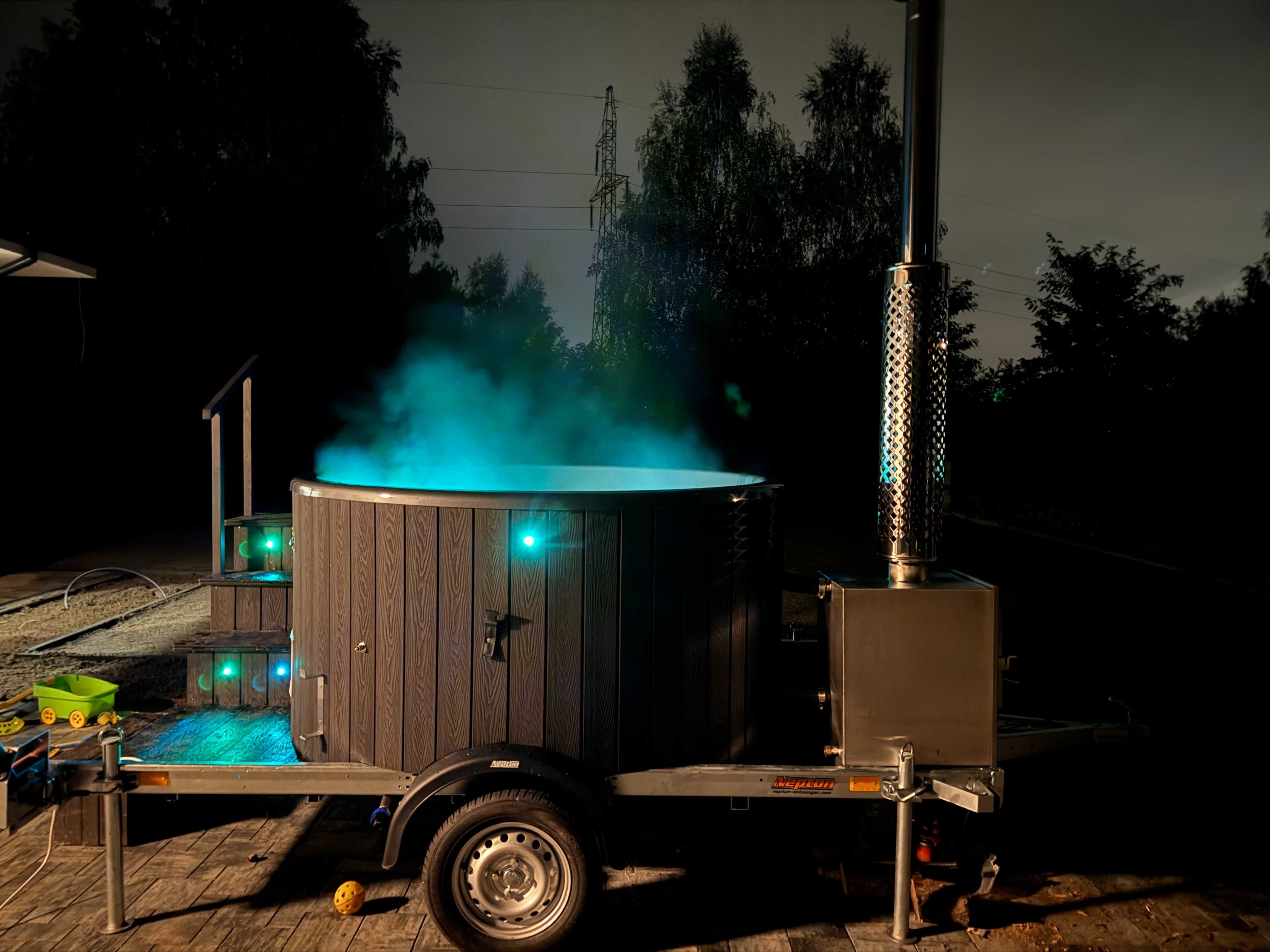 Wynajem mobilna Bania Balia Jacuzzi z dostawą, pomysł na prezent!