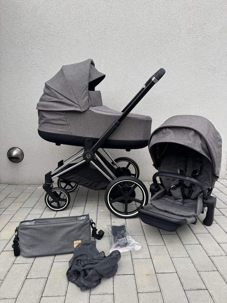 Cybex e-Priam 2.0 2w1 Manhattan Grey / Chrome Black