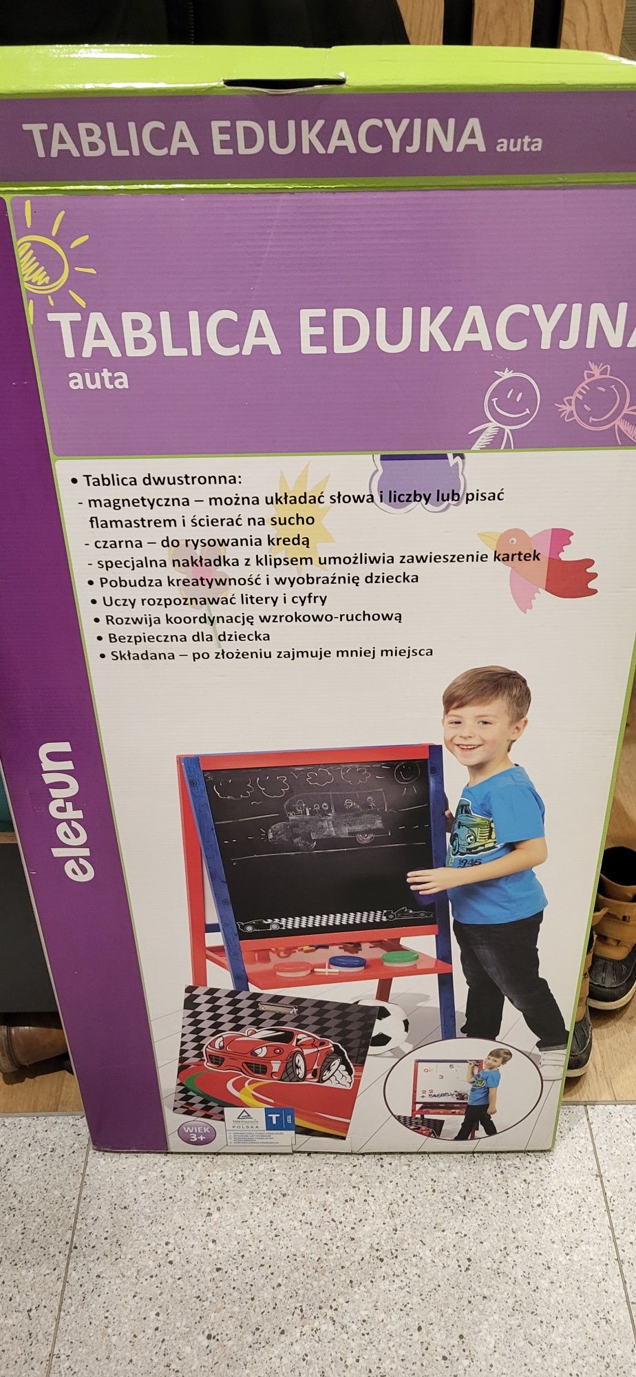 Tablica edukacyjna - dwustronna kredowa i magnetyczna