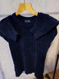 Синій светер пуловер чоловічий з італійським шиком р.56