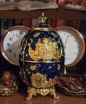 Kolekcjonerskie jajo emaliowane Carskie w stylu Faberge. St.Petersburg