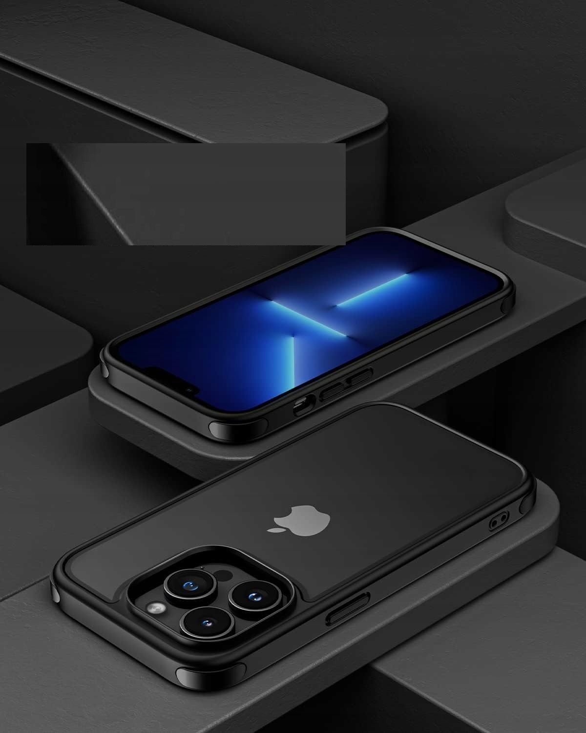 etui do iphone 13 pro crystal clear miękka obudowa z tpu (czarna)