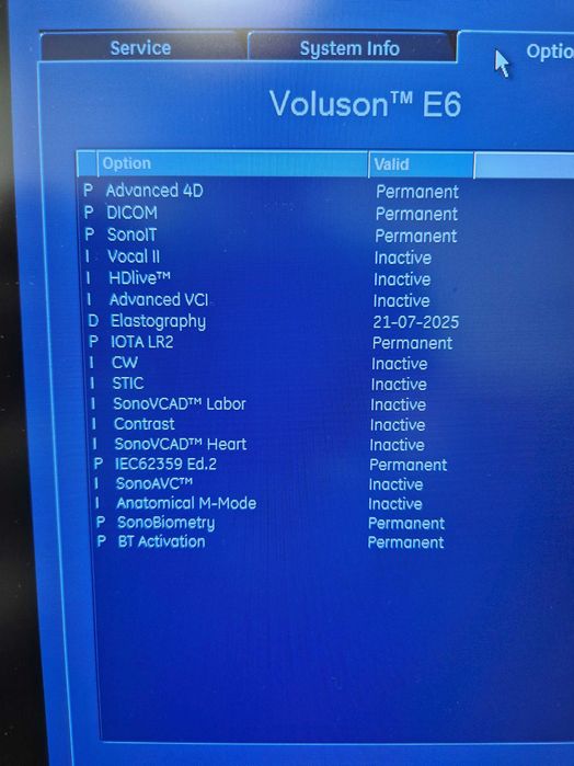 Voluson E6 with 4 probes