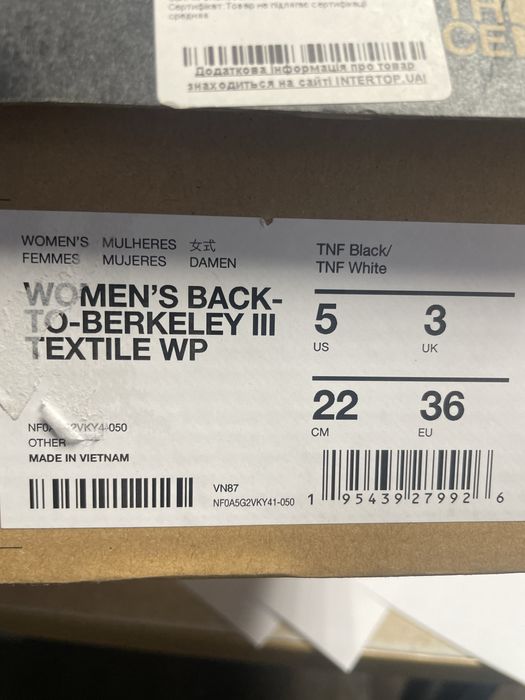 36р,37р,38р. Жіночі, демі черевики THE NORTH FACE, Оригінал