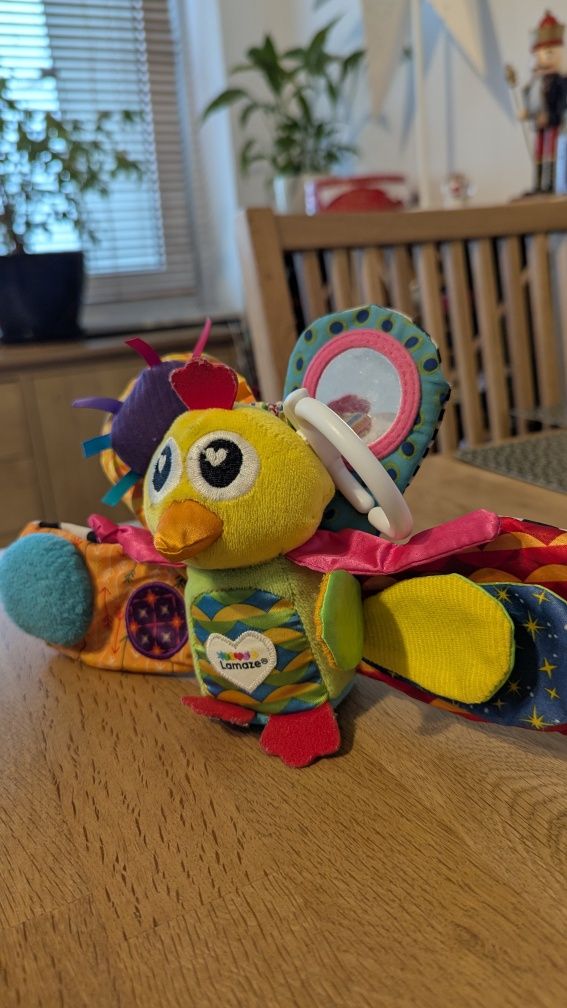 3 zabawki aktuwizujące Fisher Price Lamaze Żyrafa Ptak