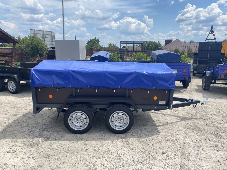 ПРОДАЖ Новий Фанерний Двухвісний причіп в наявності!!!2.5-3.0м