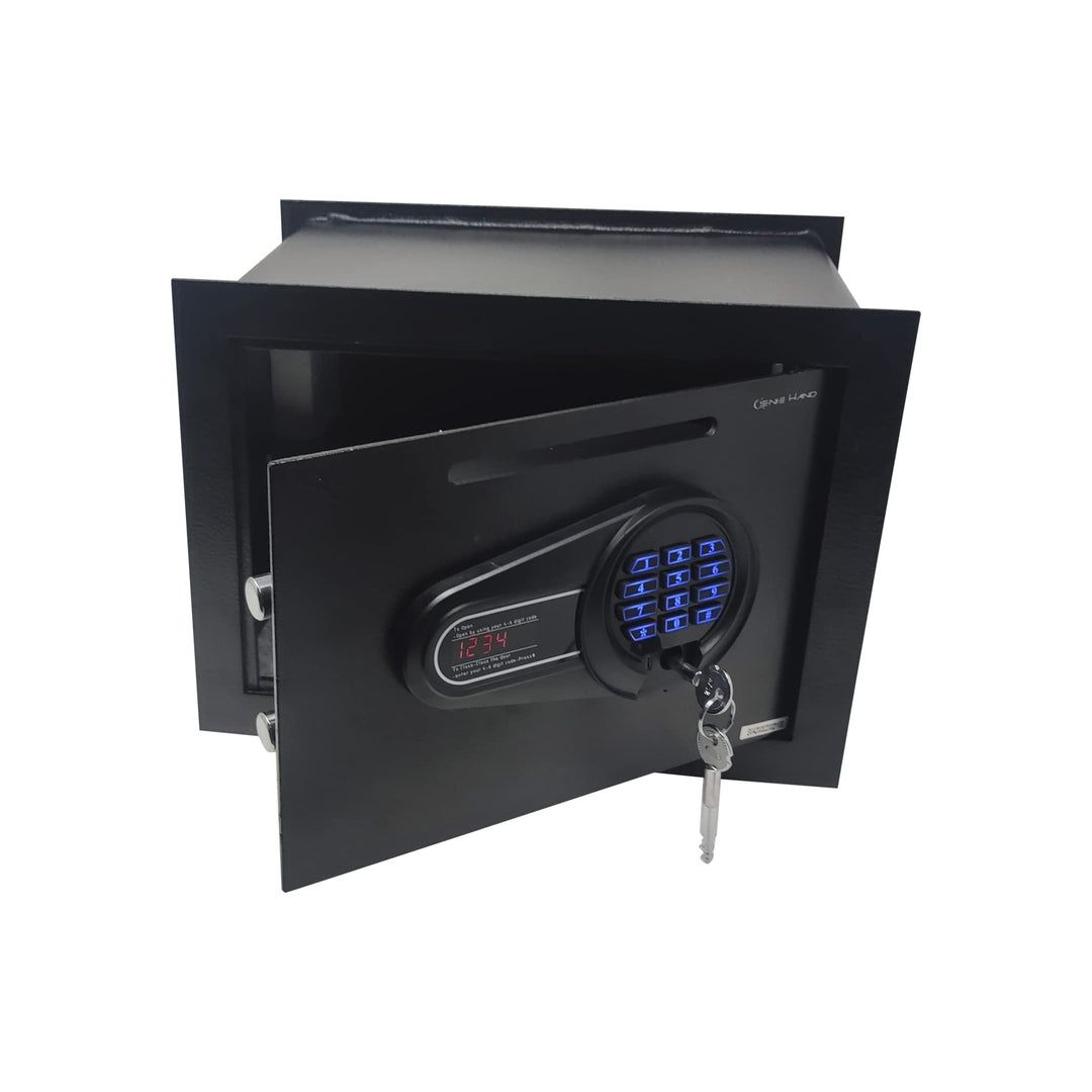 Genie Hand Motorized Wall Safe Small Security Box com código de combin