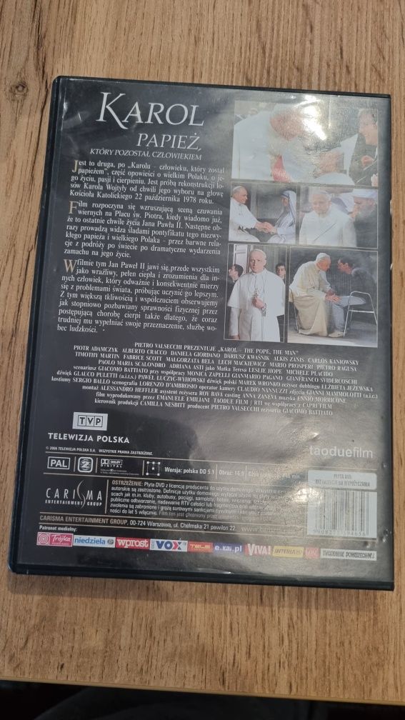 Film Karol Papieża, który pozostał człowiekiem DVD