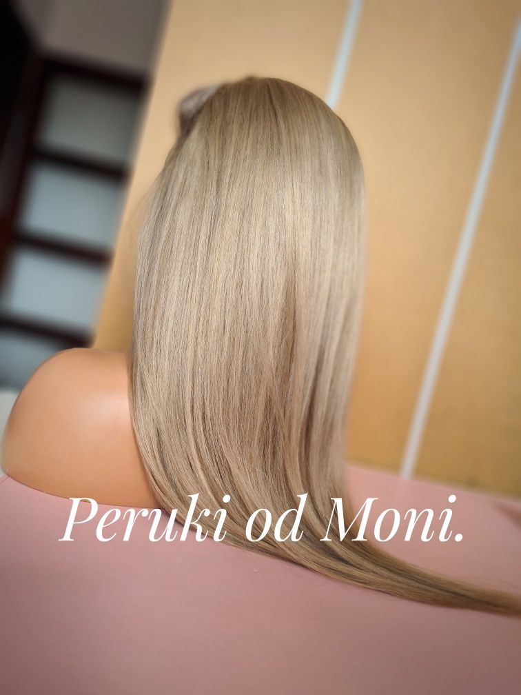 Peruka naturalna piękny blond