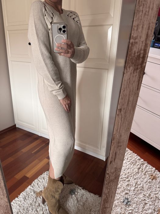 Sukienka sweterkowa Asos 36 #welna