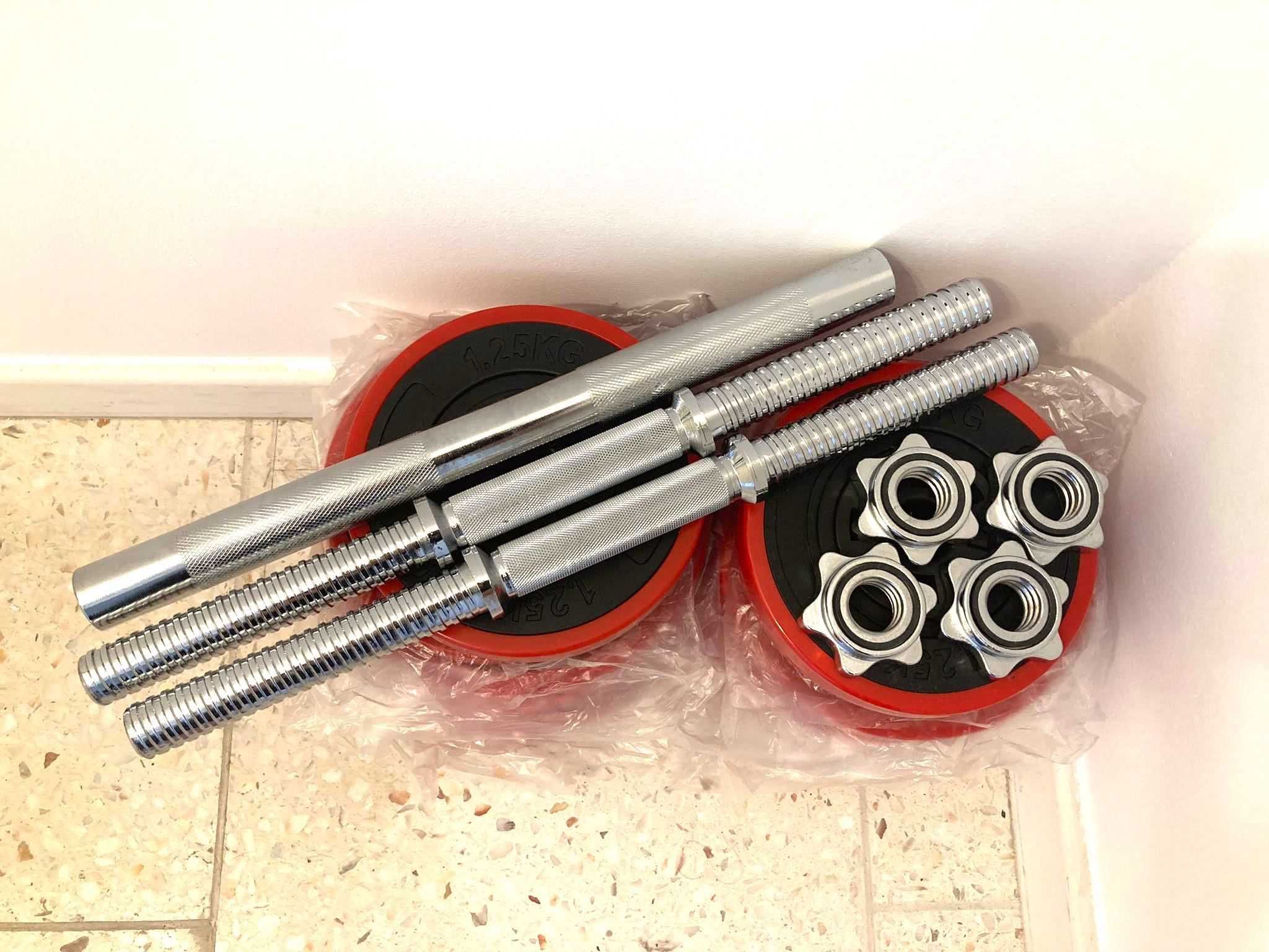 Conjunto Halteres de Musculação 2 em 1 – 30kg