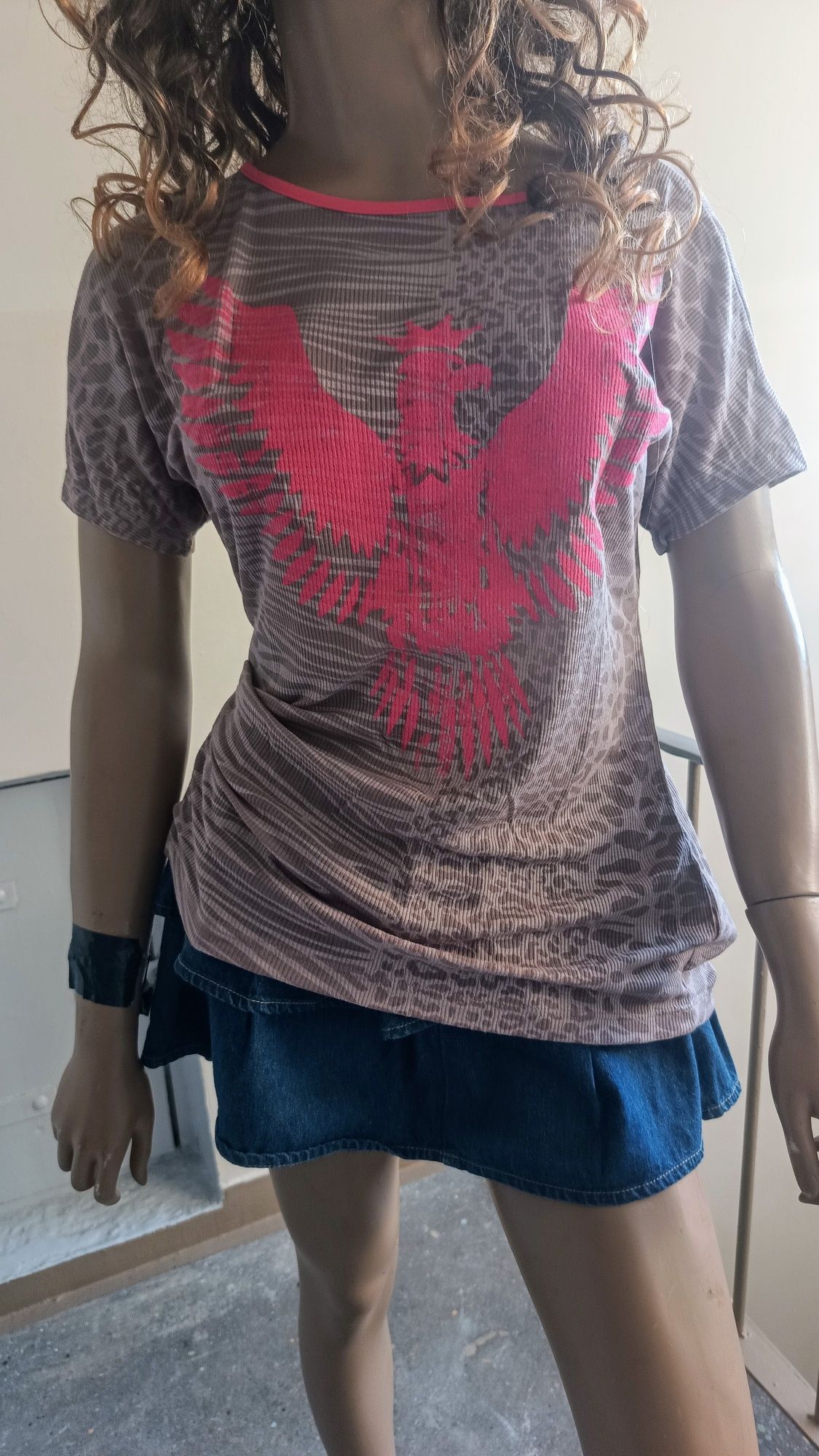 Bluzka top panterka #2814#