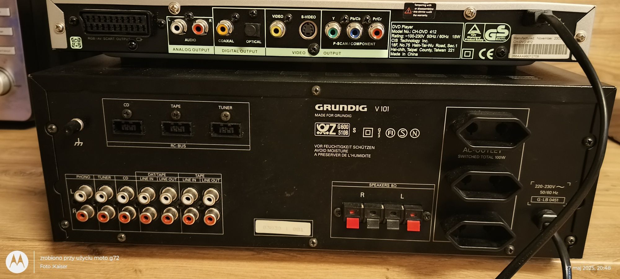 Wzmacniacz stereo Grundig V 101 A dvd,CD, mp3 zestaw głośników
