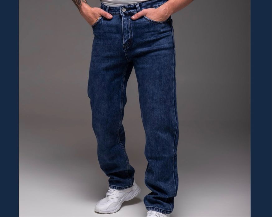 Чоловічі утеплені джинси на флісі, різні кольори